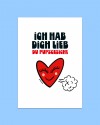 Karte "Ich hab dich lieb..." von DV×NG TH×NGS