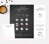 designfeder | Poster, Postkarten & Notizblock Coffee black