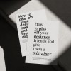 »How to piss off your designer friends and give them a migraine« Postkartenset, fünf Stück – The True Type