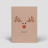 Postkarte - Weihnachten - Rentier - Nr. 69 - Naturbedacht