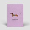 Postkarte - Dackel Musikant - Nr. 300 - Naturbedacht