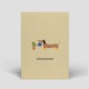 Postkarte - Dackel zur Rente - Nr. 308 - Naturbedacht
