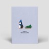Weihnachtskarte - Pinguin - Nr. 338 - Naturbedacht