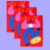 Girls in Motion 3er Set GRL PWR Postkarte A6