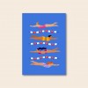 Schwimmerinnen / Postkarte A6 / Svea Hansohn Illustration