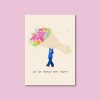 Kauf dir selber Blumen / Postkarte A6 / Svea Hansohn Illustration