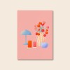 Stillleben Rosa / Postkarte A6 / Svea Hansohn Illustration