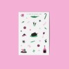 Girls in Motion All i want for Christmas is food Riso Postkarte A6