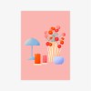 Pinkes Stillleben / Print A4, A5 / Svea Hansohn Illustration
