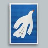 Weiße Taube – Riso Print A2 – stefanizen