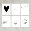 Love is the new black – Postkarten-Set "Graphics"
