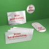Weihnachts-Karten + Weihnachts-Sticker (5er Set)
