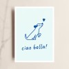 Postkarte, Ciao Bella, Hundekarte, TANTE TIA