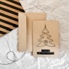 TYPOP Weihnachtskarte „Frohe Weihnachten" Klappkarte mit Drahtbaum und Umschlag