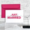 TYPOP Klappkarte LineArt „Just married“ inkl. Umschlag