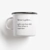 typealive / Emaillebecher Tasse / Silence