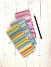 3 Notizblöcke im Set | bunt gestreift | Dreierpack gemischt | To-Do-Liste | To-Do-Block | Recyclingpapier | je 50 Blatt