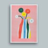 5 Flowers – A4 Riso Print – stefanizen