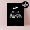 typealive / Weihnachtskarten 4er Set / Seasonal Depression