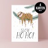 typealive / Weihnachtskarten 4er Set / Slow Ho Ho