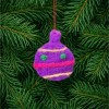 Weihnachtskugel-Weihnachtsdeko-aus Filz  – Ettmoln