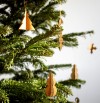 MOYA Weihnachtsdeko 4er Set aus nachhaltiger Birkenrinde - Christbaumschmuck Anhänger