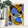 formwiese »Wildblumen« (nachhaltiges A3 Poster, Graspapier, abstrakt, Kunstdruck floral, Blumen, Herbstposter)