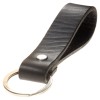  LIEBHARDT Leder Schlüsselanhänger aus pflanzlich gegerbtem Leder genietet (schwarz) 