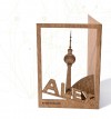 formes Berlin Alexanderplatz-Karten - 6 Postkarten aus Holz
