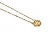 BeWooden Halskette mit Anhänger mit Holzdetail - Virie Necklace Hexagon