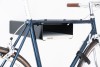 Design Fahrrad-Wandhalterung | PARAX® S-RACK | Schwarz mit Holz Weiß | für Rennrad Hardtail & Cityrad