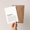 3x Aufmunterungskarte mit Umschlag: Trostpflaster Definition