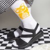 Crew-Socken Lucky Cat in Gelb – Brunhilda