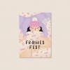 Eingekuschelt / Postkarte A6 / Svea Hansohn Illustration