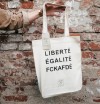 Premium Tote Bag - FCKAFDÉ  - nature & black - arrel