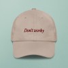 "Don‘t worky, be happy" Cap, beige – studio ciao