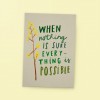 franzizo Postkarte »Everything is possible«
