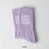FCKAFDÉ Statement Socken - purple & white - arrel