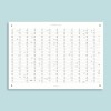 Jahres-Übersicht Nr. 01 / A2 Jahresplaner / doppelseitig bedruckt / mit & ohne Feiertage / fraurippe
