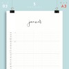 A3 Familienplaner Nr. 03 / 5 Spalten / ab sofort / frau rippe