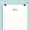 A3 Familienplaner Nr. 03 / 6 Spalten / ab sofort / frau rippe