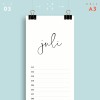 Geburtstagskalender Nr. 03 / immerwährend / frau rippe
