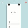 Geburtstagskalender Nr. 04 / immerwährend / frau rippe
