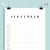 A3 Familienplaner Nr. 01 / 5 Spalten / ab sofort / frau rippe