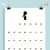 A3 Monatskalender Nr. 06 / ab sofort / frau rippe