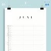 A4 Familienplaner Nr. 01 / 3 Spalten / ab sofort / frau rippe