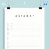 A4 Familienplaner Nr. 04 / 3 Spalten / ab sofort / frau rippe