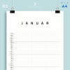 A4 Familienplaner Nr. 02 / 3 Spalten / ab sofort / frau rippe