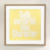Limitierter Siebdruck „Gelb verdirbt den Charakter“ – Teil der vierteiligen Reihe „Gelb regiert die Welt“
