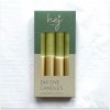 hej candles | Dip Dye Kerzen x Gold-Dunkelgrün